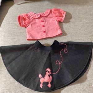 American Girl Doll Sock Hopper outfit 50’s